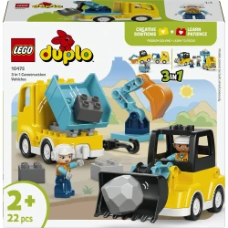 LEGO DUPLO 10475 Vozidlá na stavbe 3 v 1
