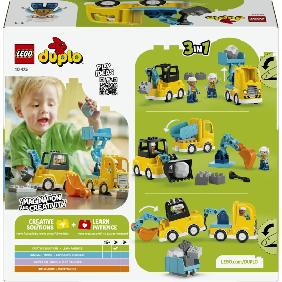 LEGO DUPLO 10475 Vozidlá na stavbe 3 v 1
