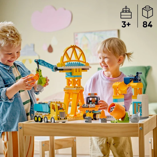 LEGO DUPLO 10476 Stavenisko a vozidlá 3 v 1