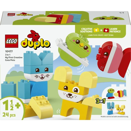 LEGO DUPLO 10477 Kreatívni roztomilí maznáčikovia 3 v 1