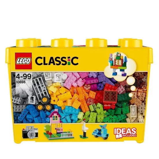 LEGO Classic Veľký kreatívny box: 33 farieb kociek a množstvo špeciálnych dielov na tvorbu!