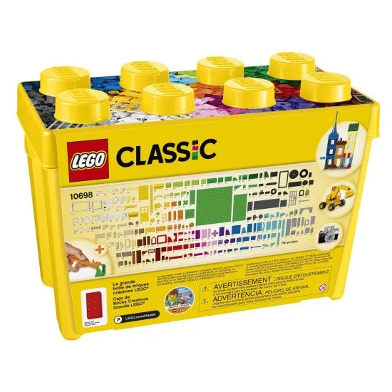 LEGO Classic Veľký kreatívny box: 33 farieb kociek a množstvo špeciálnych dielov na tvorbu!