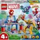 LEGO® 4+ Pavúčia základňa Spideyho tímu – Akčná stavebnica s obľúbenými superhrdinami Spideyho, Iron Mana a ďalších