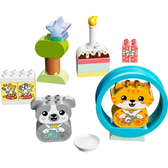 LEGO DUPLO Moje prvé šteniatko a mačiatko so zvukom, interaktívna stavebnica pre batoľatá