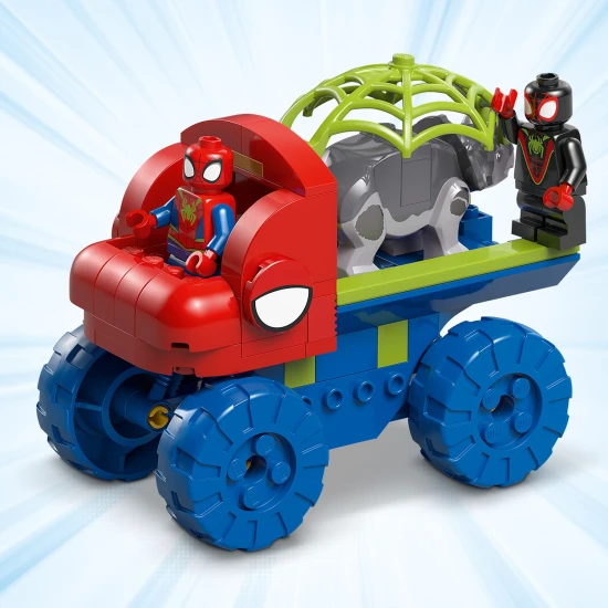 LEGO® Marvel 11199: Spideyho tím a záchrana dinosaurov s truckom – Akčné minifigúrky a dinosaury.