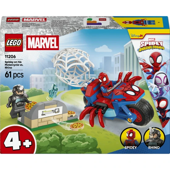 LEGO Marvel 11206 Spidey na motorke vs. Rhino