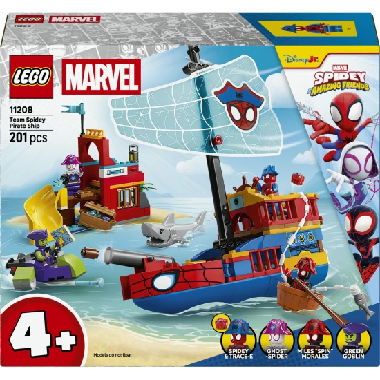 LEGO Marvel 11208 Pirátska loď Spideyho tímu