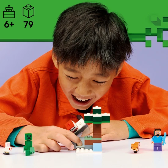 LEGO Minecraft 21583 Steve a dobrodružstvo v tajge