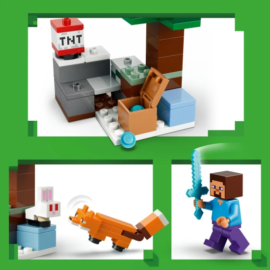 LEGO Minecraft 21583 Steve a dobrodružstvo v tajge