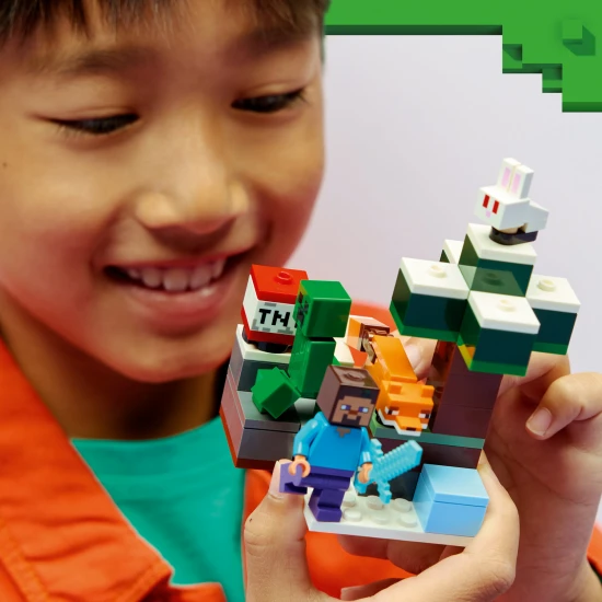 LEGO Minecraft 21583 Steve a dobrodružstvo v tajge