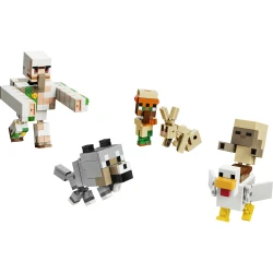 LEGO Minecraft 21592 Kurací džokej a útok v púšti