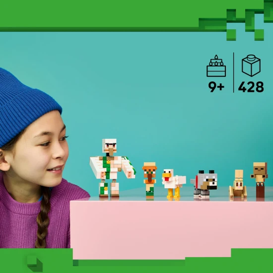 LEGO Minecraft 21592 Kurací džokej a útok v púšti