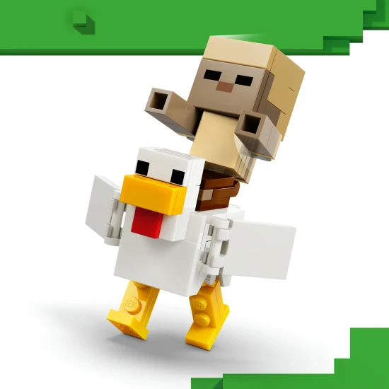 LEGO Minecraft 21592 Kurací džokej a útok v púšti