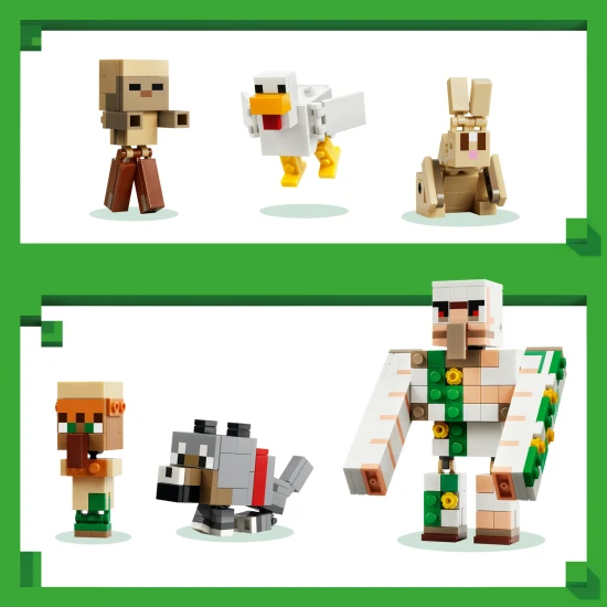 LEGO Minecraft 21592 Kurací džokej a útok v púšti