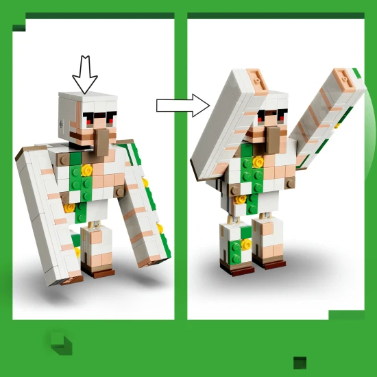 LEGO Minecraft 21592 Kurací džokej a útok v púšti
