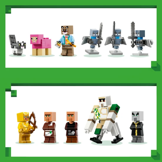 LEGO Minecraft 21596 Útok Mága na dedinu