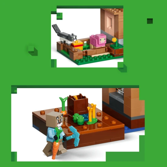 LEGO Minecraft 21596 Útok Mága na dedinu