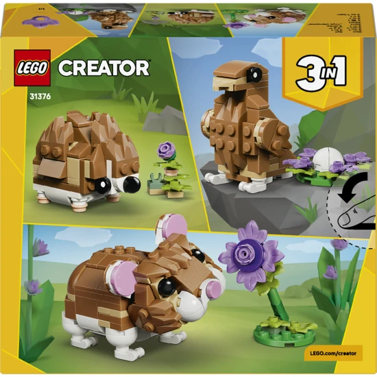 LEGO CREATOR 31376 Roztomilý škrečok s kvetinou