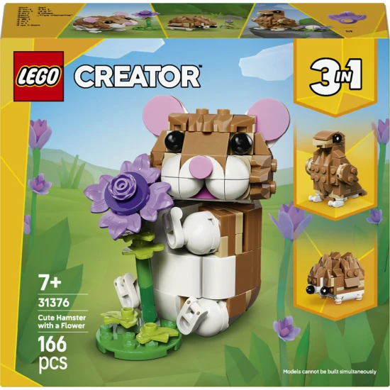 LEGO CREATOR 31376 Roztomilý škrečok s kvetinou