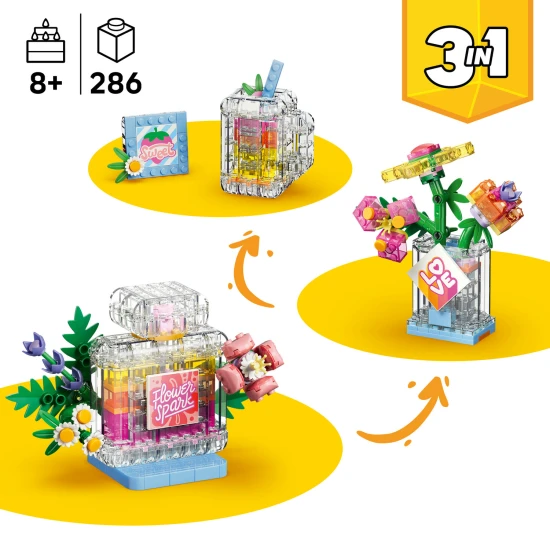 LEGO Creator 31383 Flakón na parfum zdobený kvetmi