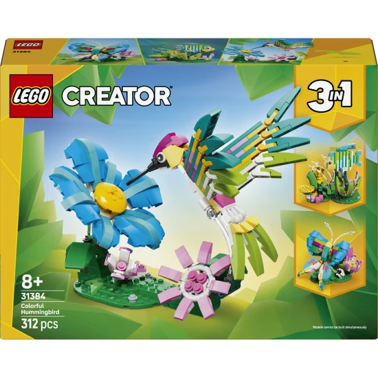LEGO CREATOR 31384 Divoké zvieratá: Farebný kolibrík