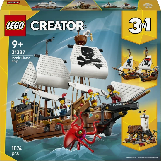 LEGO Creator 31387 Ikonická pirátska loď