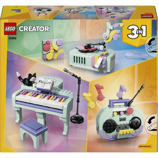 LEGO Creator 31392 Hudobná dekorácia: Klavír s mačkou