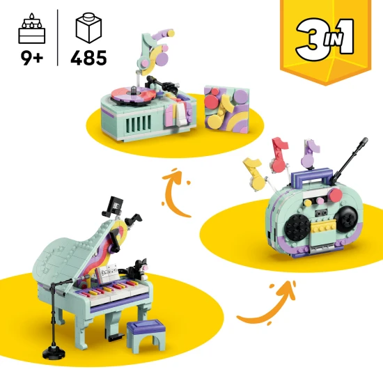 LEGO Creator 31392 Hudobná dekorácia: Klavír s mačkou