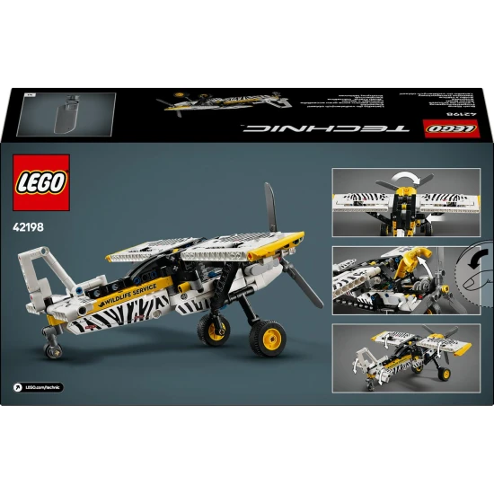 LEGO® Technic 42198 Lietadlo do vzdialených oblastí – Model s otočnou vrtuľou a zebrou.