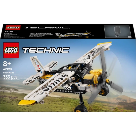 LEGO® Technic 42198 Lietadlo do vzdialených oblastí – Model s otočnou vrtuľou a zebrou.