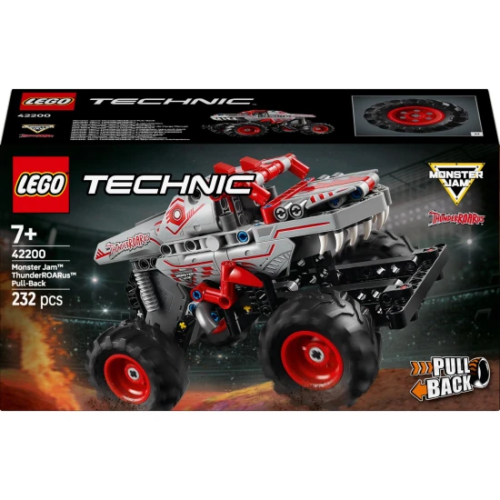LEGO® Technic 42200 Monster Jam™ ThunderROARus™ – Monster truck s naťahovacím motorom, realistickými detailmi a agresívnym dizajnom.