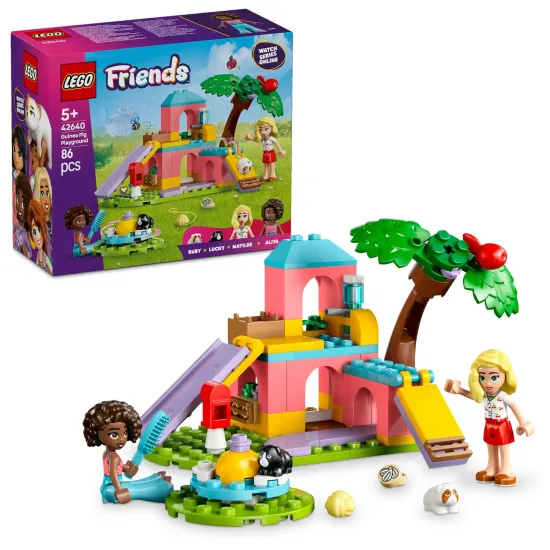 LEGO Friends ihrisko pre morčatá so šmykľavkou a kolotočom
