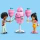 LEGO® Friends 42643 Stánok s cukrovou vatou a skúter – Zábavná hračka pre deti s minibábikami a maskotom.
