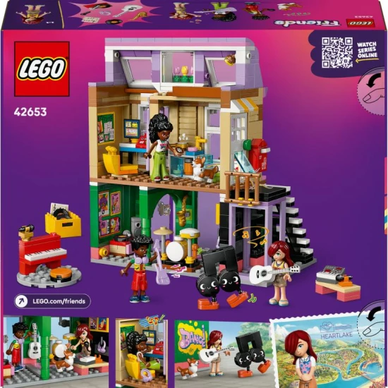 LEGO Friends 42653 – Obchod s hudobninami a byt s minifigurkami a corgim