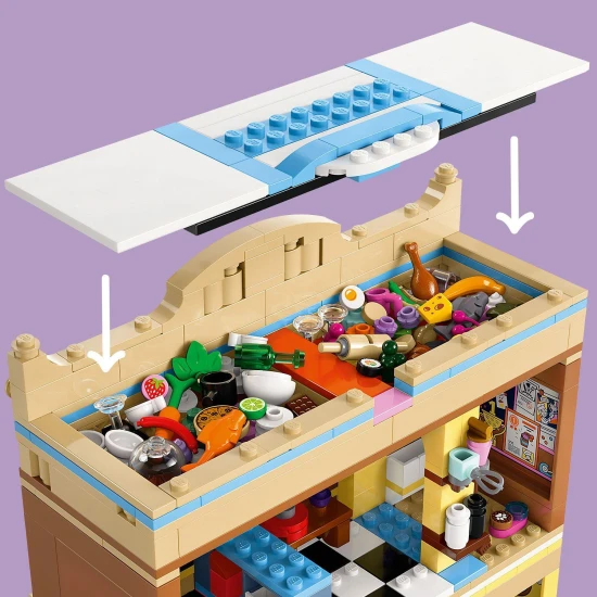 LEGO Friends reštaurácia s kuchyňou plnou doplnkov