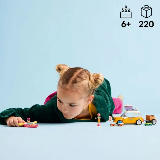 LEGO Friends 42659 – Výlet v aute s kamarátmi so psíkom a minifigúrkami