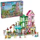 LEGO® Friends 42670 Apartmány a obchody Heartlake - tvorivá stavebnica s 9 postavami, pekárňou, keramickým štúdiom a ďalšími detailmi.