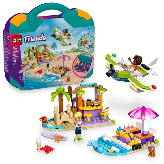 Zbaľ si dobrodružstvo s LEGO Friends Kreatívnym plážovým kufríkom!