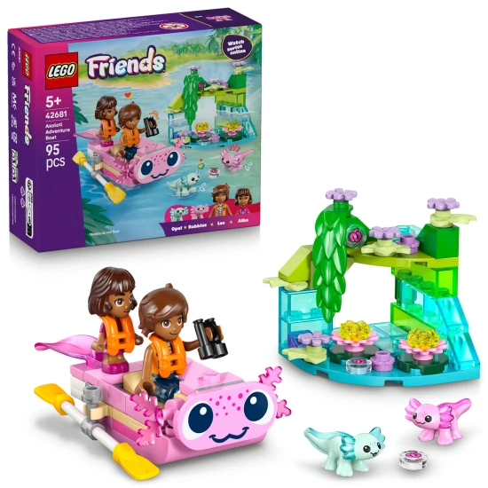LEGO Firends 42681 Dobrodružný čln s axolotlami