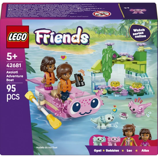 LEGO Firends 42681 Dobrodružný čln s axolotlami