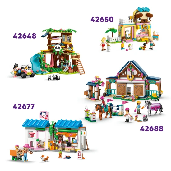 LEGO Friends 42695 Príves s koňom a žriebätkom