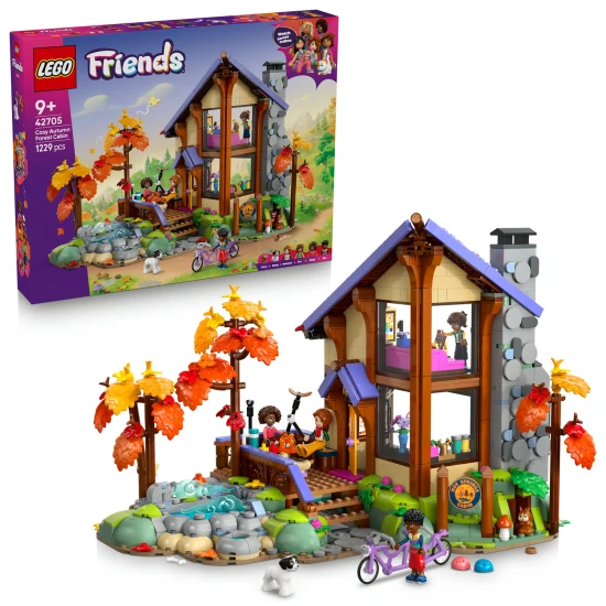 LEGO Friends 42705 Útulná chata v jesennom lese