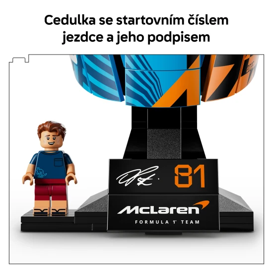 LEGO® Editions 43017 Prilba Oscar Piastri z tímu McLaren Mastercard F1®