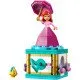 LEGO® Disney Točiaci sa Ariel – krásna stavebnica s otočným stojanom, postavičkami Ariel a Šupinky a úložným priestorom v ‘diamantových’ šatách
