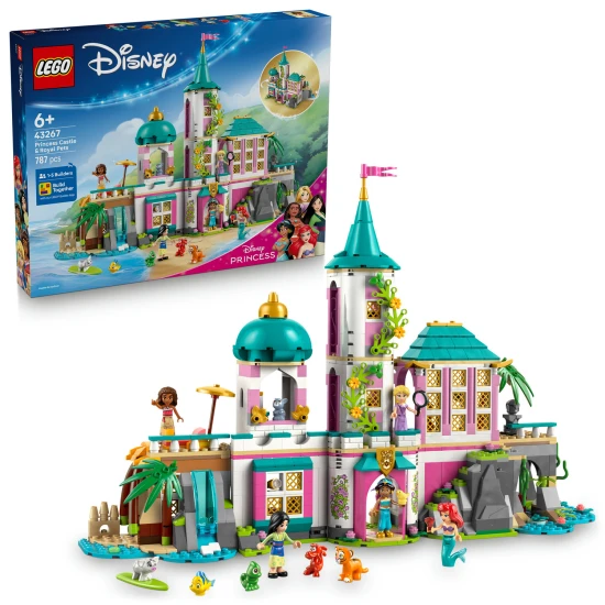 lego disney 43267 hrad princezien domaci milacikovia