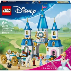 LEGO Disney 43275 Popoluškin zámok a kočiar s koňmi