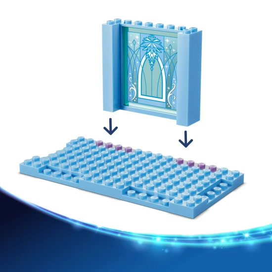 LEGO Disney 43281 Elsin ľadový palác a jazda na snehu