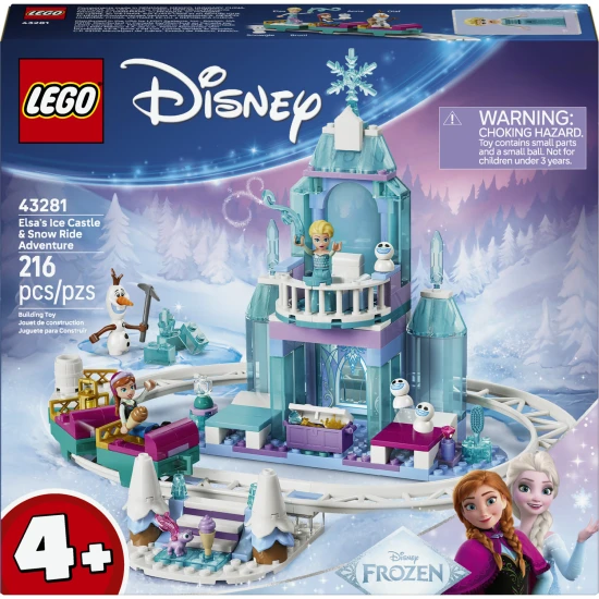 LEGO Disney 43281 Elsin ľadový palác a jazda na snehu