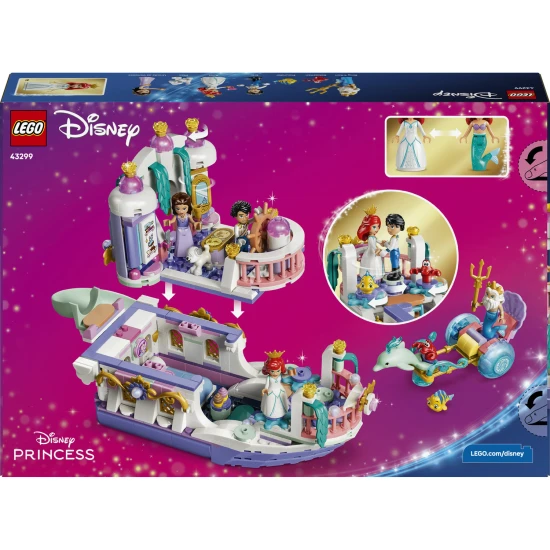 LEGO Disney 43299 Arielina kráľovská svadobná loď