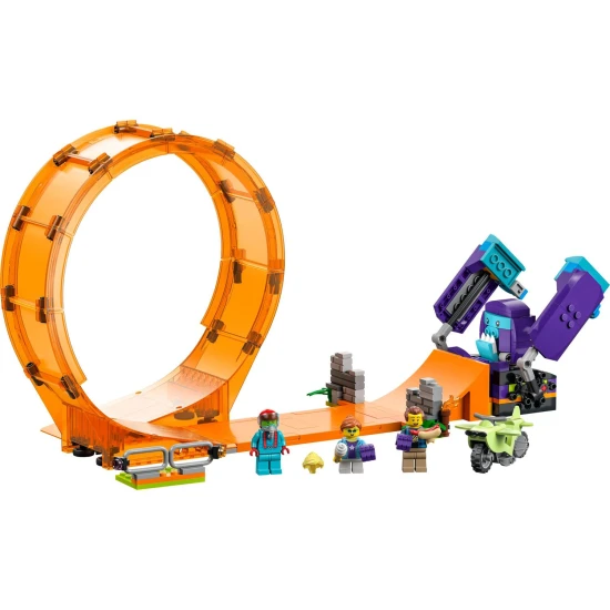Objav vzrušenie s LEGO CITY kaskadérskou motorkou a šimpanzom